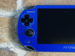 SONY PS Vita PCH-1000 Sapphire Blue ZA04 Playstation Charger 8GB Tested No.2D P