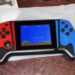 Game Joystick Handheld 500 Games 3.5&Prime; Screen RCA USB-A Red Blue Black