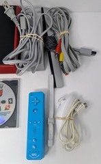 Nintendo Wii Mini Red RVL-201 Console Bundle w/ Crash Mind Over Mutant & More!