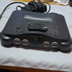Nintendo 64 Black Multiplayer Console Composite RCA with Power Adapter