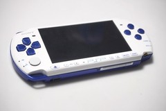 PSP-3000 White/Blue Japan PlayStation Portable console US Seller