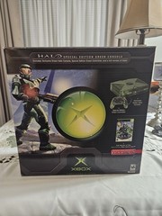 OG Xbox Halo Edition System Console In Box With 4 Controllers And Extras