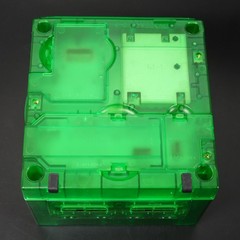 Nintendo GameCube Replacement Clear Green Shell Console NTSC U-C/J Region Switch