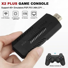 2026 X2 Plus 4K 2.4G Retro Game Stick 256G 50 Emulators PS1 N64 DC Wireless