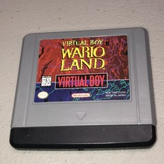 Virtual Boy Wario Land (Nintendo Virtual Boy, 1995) Game Cart & Dust Cover
