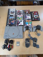 Sony PlayStation PS1 Console Bundle – Tested & Working – 8 Games CIB +