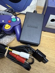 Nintendo GameCube DOL-001 USA Indigo Console Controller Body/Box Damaged Working