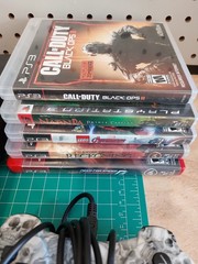 Sony PlayStation 3 Slim 120gb Cech-2001A Black Console Bundle w Games