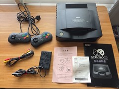 Neo Geo CD Console CD-T01 2 Controllers AC/ AV cablesTested Working US SELLER