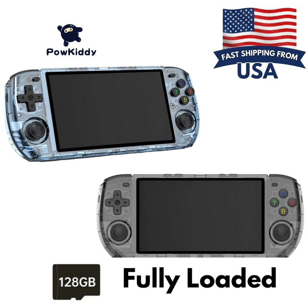 New 2024 Powkiddy RGB10MAX3 Retro Handheld Game Console 128GB Linux System