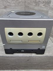 Nintendo GameCube Silver Bundle w/ Gameboy Player No Disc Console Tested Read!!