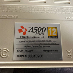 EU Amiga 500 The A500 Mini 25 Retro Games HDMI Console Edition 2022 Collectible