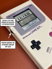 **Nintendo Game Boy Original DMG IPS Brighter Backlit Backlight Original Gray *