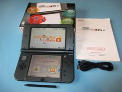 Nintendo 3DS XL Black System In Box Comes With Charger US Version
