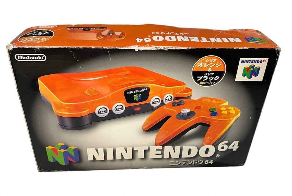 Nintendo 64 Daiei Hawks Clear Orange N64 *HOLY GRAIL – CLEAN BOX* Authentic