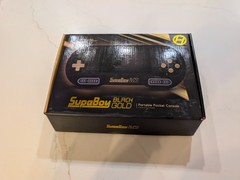 Used Hyperkin SupaBoy Portable Pocket BlackGold Console (Box & Manual Included)