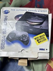 Sega Saturn Console In Original Box Working 3 Games Sampler CIB 2 Controller’s