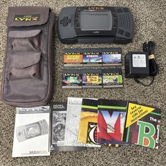 Atari Lynx II System Handheld Console Tested With 6 Games Manuals Case And More