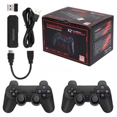 64GB, Wireless 4K Built-in Games HDMI TV Game Stick Console X2 Wireless Gamepad