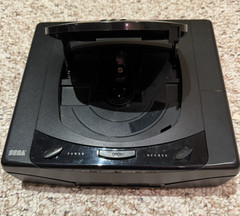 Sega Saturn Console Controller Cords New Save Battery MK-80000 Black + Game
