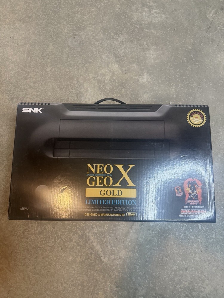 Neo Geo x Gold New Sealed with Extra Controller SNK