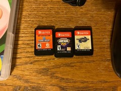 Lot Nintendo Switch Console Gray Joy-Cons Drift, Power Issue, Nitro Deck, 4 Game