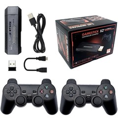 64GB, Wireless 4K Built-in Games HDMI TV Game Stick Console X2 Wireless Gamepad