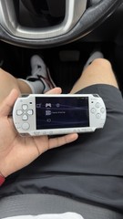 Sony PSP Silver Handheld System USB Memory Card Slot Game Sharing