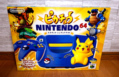NEW Nintendo 64 Pikachu Blue Pokemon N64 Console *PREMIUM BOX – $100 OFF SALE*