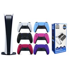 Sony Playstation 5 Digital Edition with Extra Controller and Surge Keypad Bundle