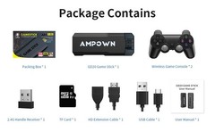 4K Gaming Stick Console 64GB | 20000+ Retro Games | Dual Wireless Controllers |