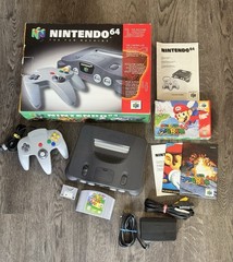 Nintendo 64 N64 Console + Super Mario 64 CIB Bundle Tested & Working!
