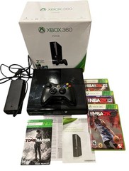 Microsoft Xbox 360 E 250GB Console W/ Original Box, Games, OEM Controller Tested