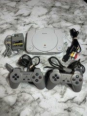 Sony PSOne Slim White Console PS1 (SCPH-101) w Controller, Cords – Bundle Tested