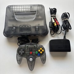 Nintendo 64 N64 Smoke Gray Black Funtastic Console Controller Authentic Original