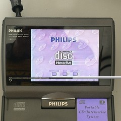 Philips CDi 350 Console CD-i Player w/ Controllers Mouse Digital Video Docking