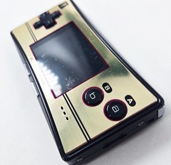 NINTENDO GAME BOY MICRO CONSOLE Famicom Japan Reshelled Tested OXY 001 JPN