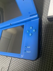 Nintendo DSi XL Blue Tested Excellent Condition Charger & 4 Games Case NO Stylus
