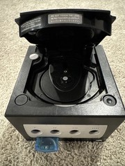 Nintendo GameCube Console – Black With Orange Controller, Cords (Tested & Works)