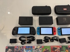 Nintendo Switch Console Lot (4 in total) + 17 Games
