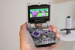 Backlit IPS LCD GBAsp Mod Nintendo Gameboy Advance SP LEDs Lamp Catching Mewtwo