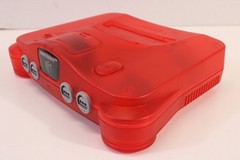 Nintendo 64 Clear Red Console Controller AC S-Video to HDMI N64 NTSC REGION FREE