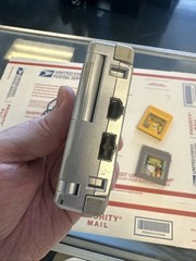 Nintendo Game Boy Advance SP Silver AGS-001 W/ Pokemon Pikachu Edition & Kirby!