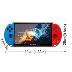 8 in 1 Handheld Game 7 Inch HD Screen Classic Game Retro Console 10000+ Games