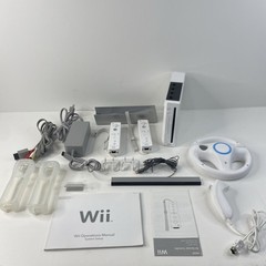 Nintendo Wii RVL-001(USA) Console Bundle Tested W/ Controllers Sensor Bar & More