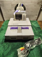 Nintendo SNES Console w/ Power Adapter & AV Cables Tested Very Clean