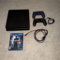 Sony PlayStation 4 Pro 1TB 4K Black Wi-Fi Bundle 2 Controllers Cables