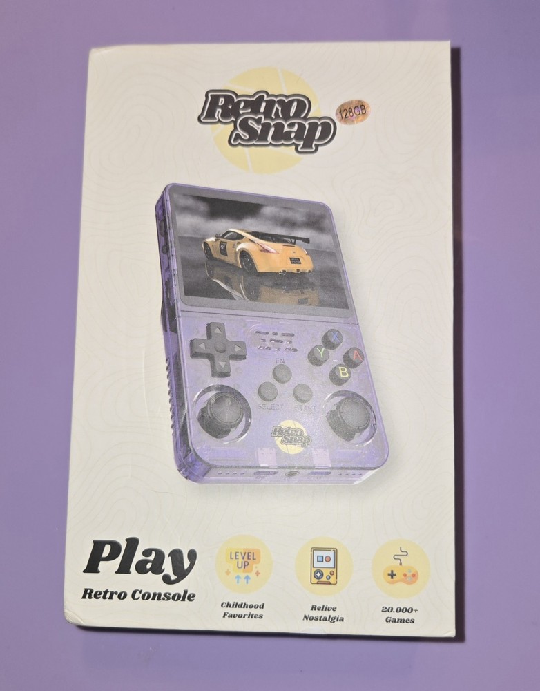 🕹NEW 128GB Handheld Video Game Unit – 22,000+ RETRO GAMES RetroSnap W/ Case🎮