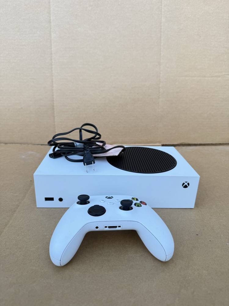 Microsoft Xbox Series S 512GB White Console Tested Working w/ Controller & Cable