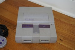Super Nintendo Control Deck SNS-001 with two controllers-not tested